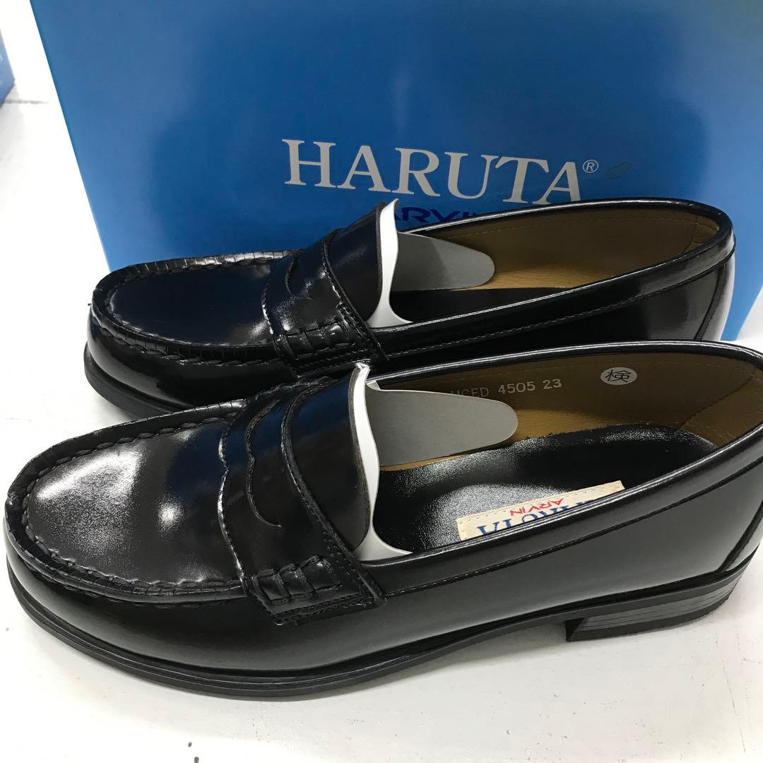 ハルタ　ローファー　23cm 3E  色ブラック　合皮 HOKA ONE ONE BONDI 6 24.5cm
