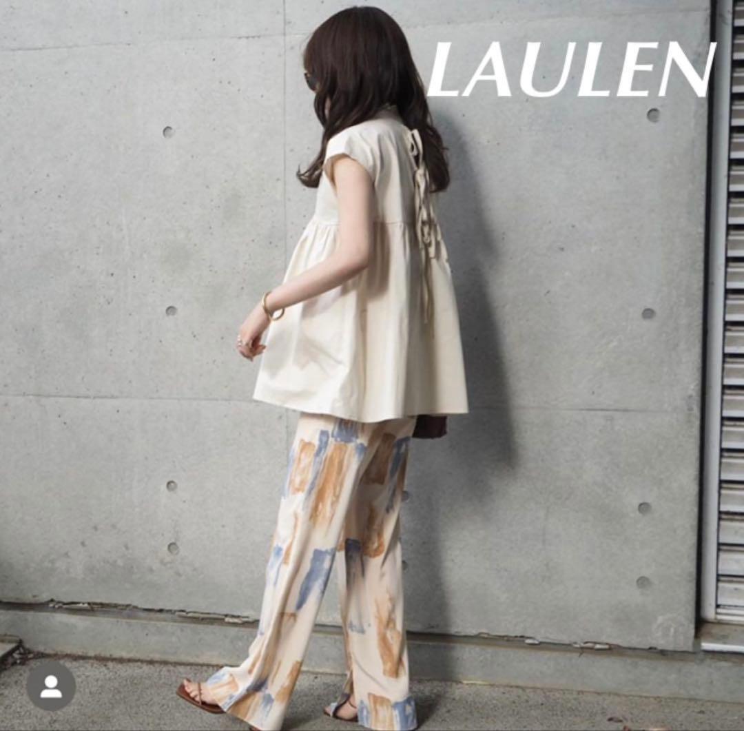 LAULEN - laulen nuance paint pants セットアップ-ファッション-レディース
