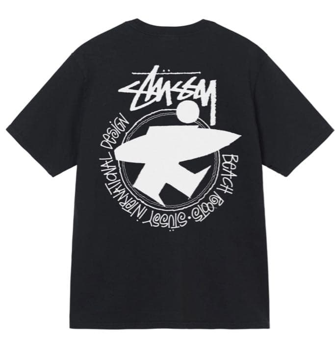 STUSSY BEACH ROOTS PIGMENT DYED TEE L STUSSY BEACH ROOTS PIGMENT DYED LOEWE neighborhood patagonia BLUE