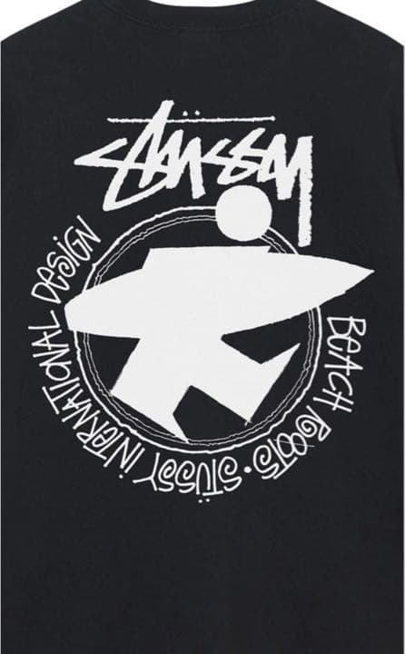 STUSSY BEACH ROOTS PIGMENT DYED TEE L STUSSY BEACH ROOTS PIGMENT DYED LOEWE neighborhood patagonia BLUE