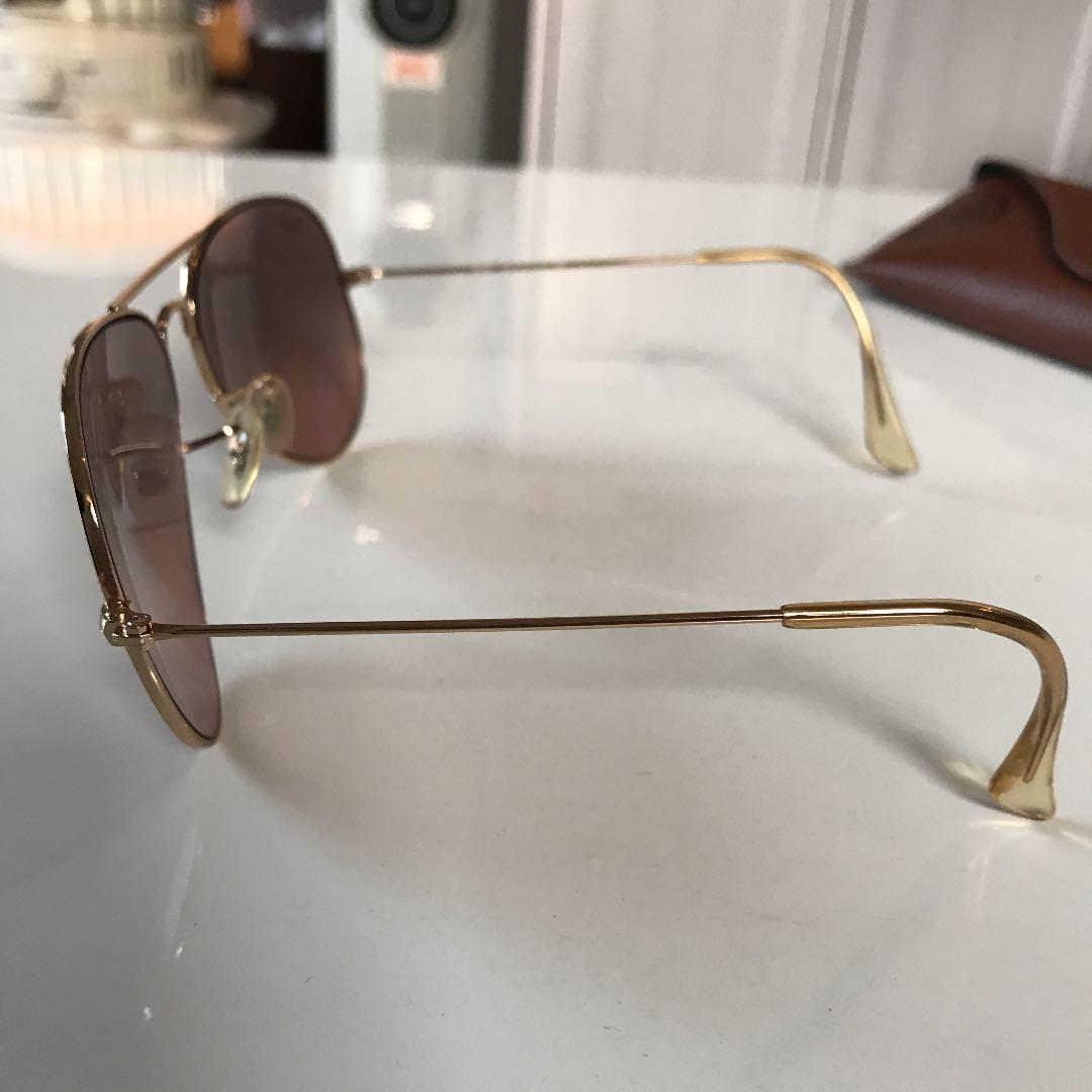 RayBan レイバン ティアドロップサングラス ピンクブラウン 