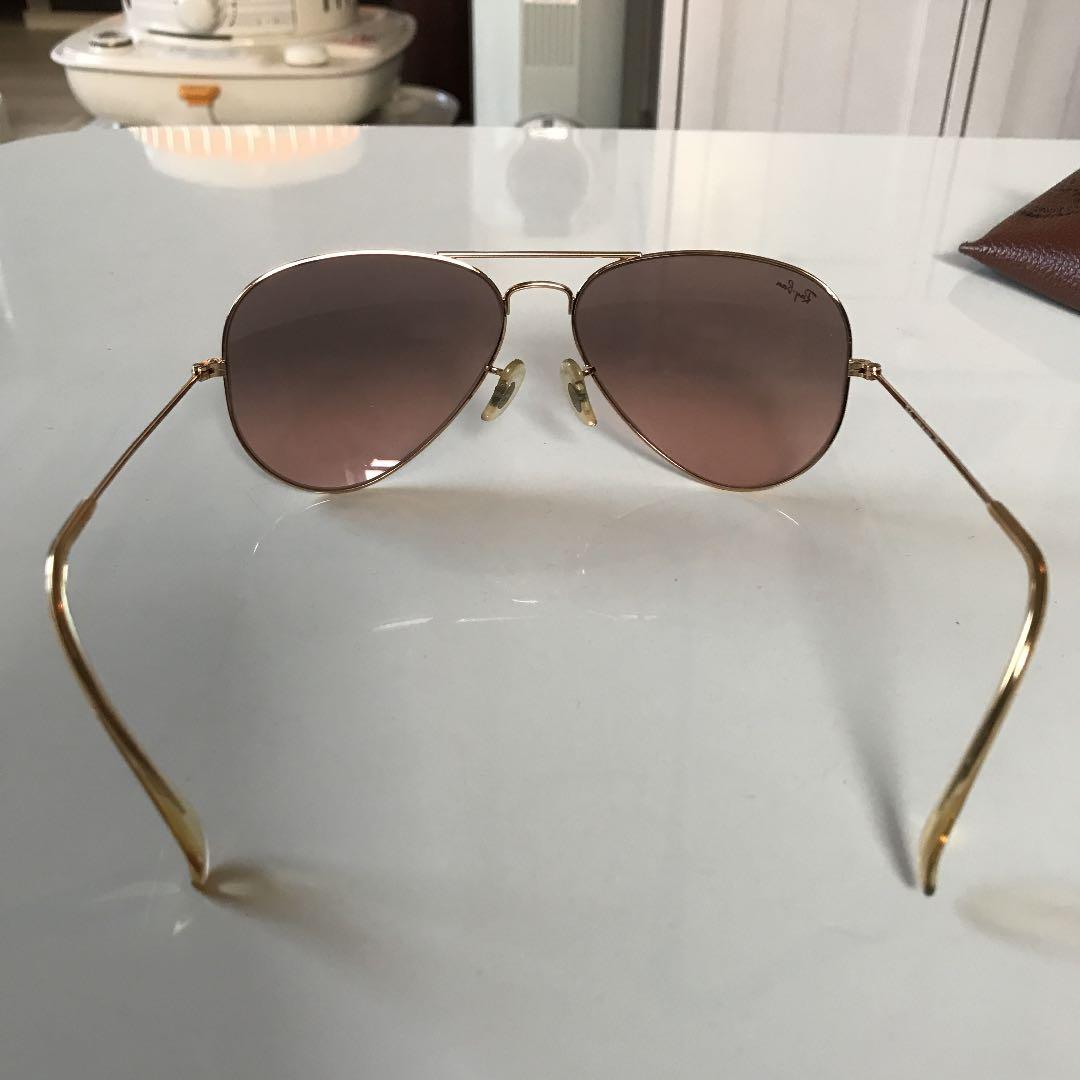 RayBan レイバン ティアドロップサングラス ピンクブラウン 