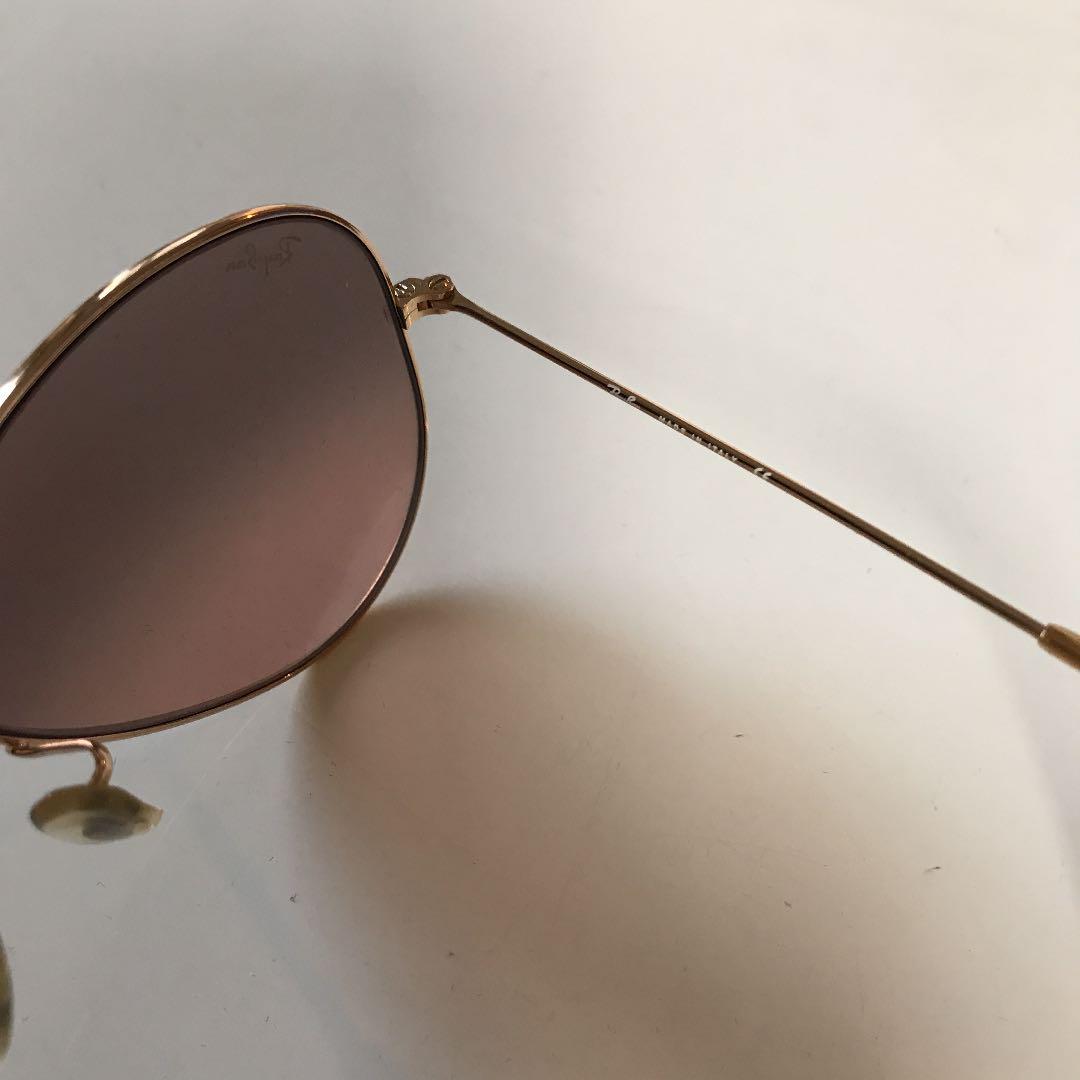 RayBan レイバン ティアドロップサングラス ピンクブラウン 