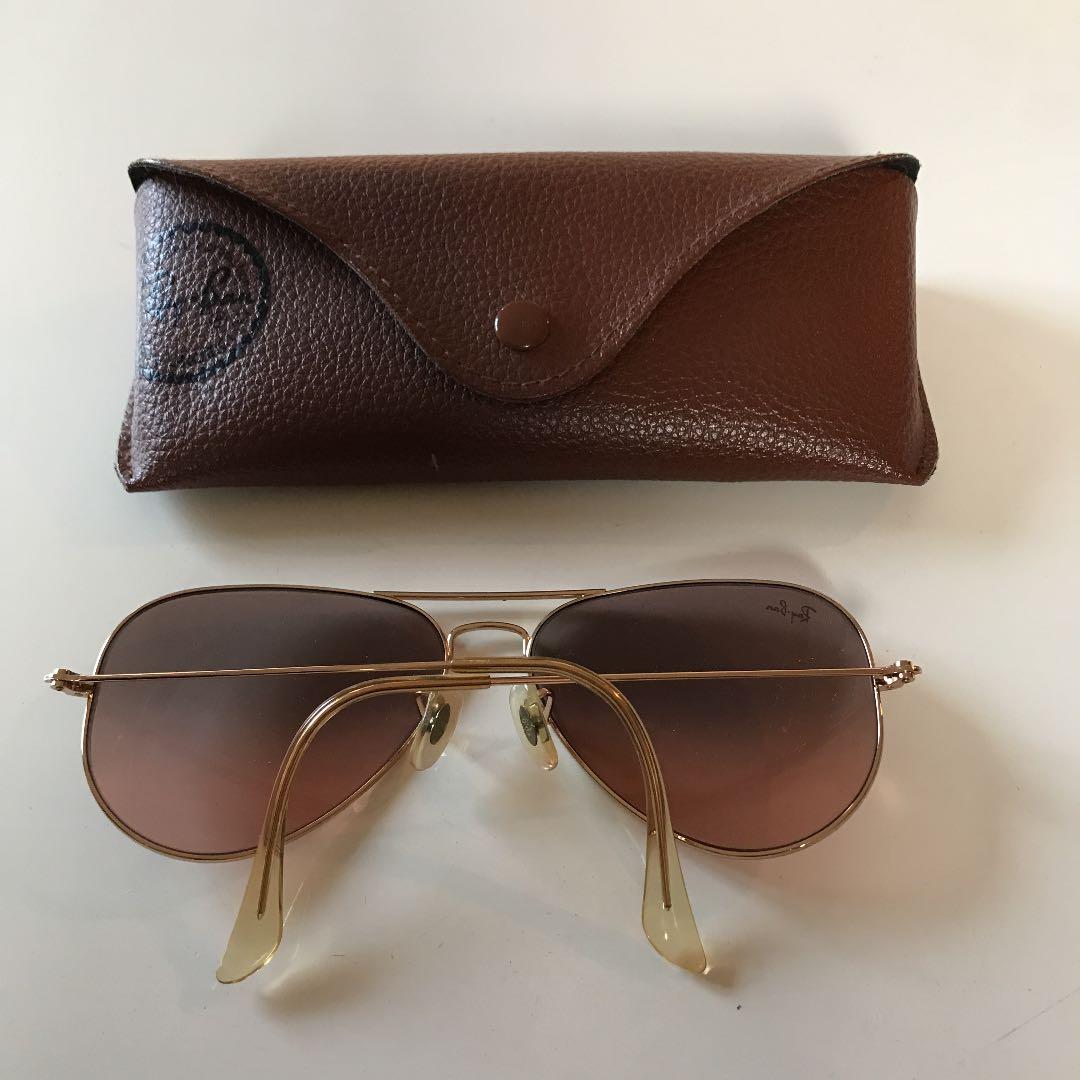 RayBan レイバン ティアドロップサングラス ピンクブラウン 