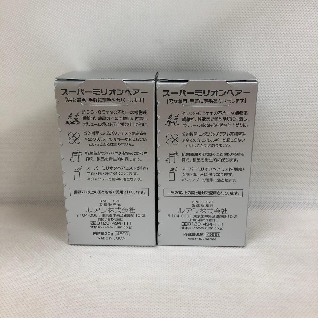 スーパーミリオンヘアー ルアン ダークブラウン 30g No.2 薄毛