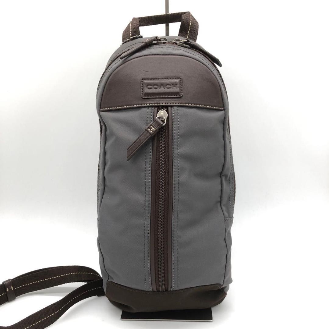 コーチ　COACH ボディバッグ ワンショルダー ナイロン レザー