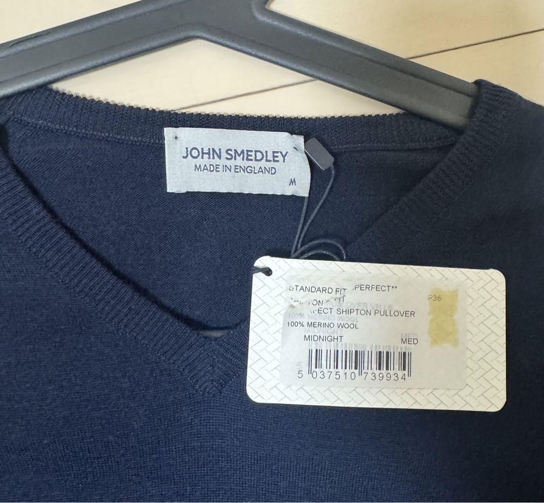 新品未使用JOHN SMEDLEY ニットVネックプルオーバー