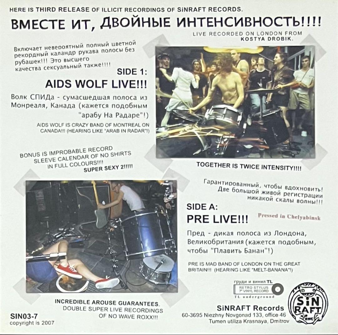 AIDS Wolf Live Dates indiesleaze 7” 中古品