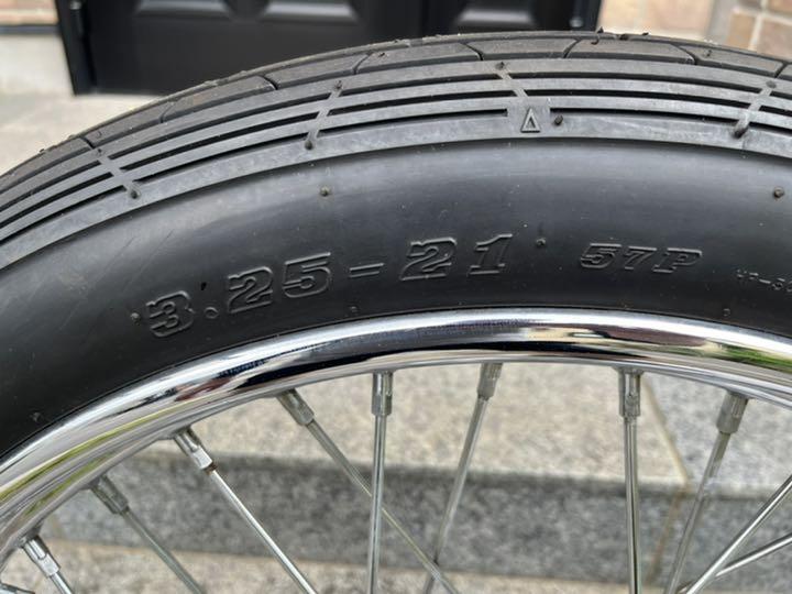 ハーレー、ソフテイル、21インチフロントタイヤホイール　EVO ツインカム　TC