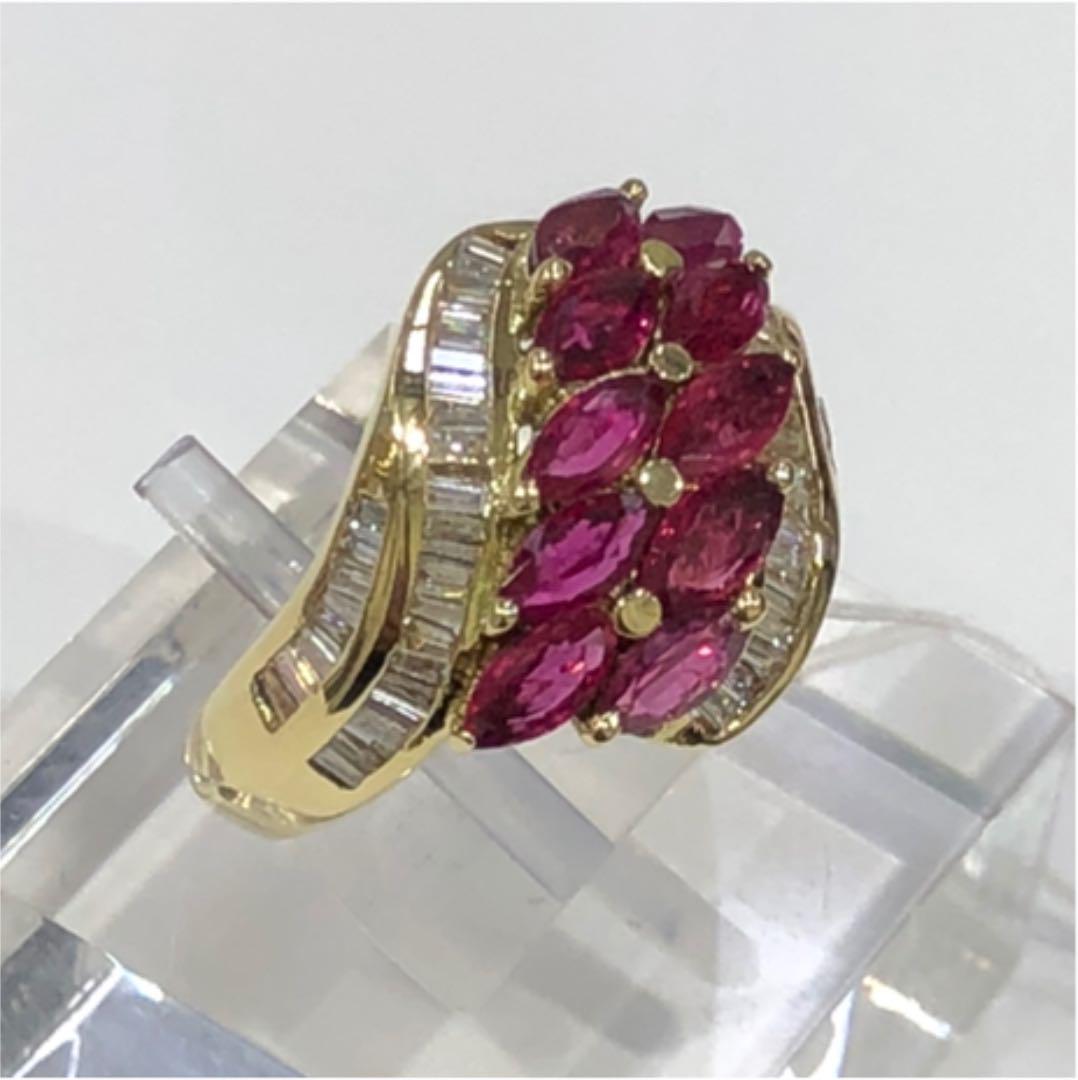 特価大人気 値下げ♡K18 ルビー ダイヤモンド リング 2.16ct 3Q4Od-m95762205311 高品質通販