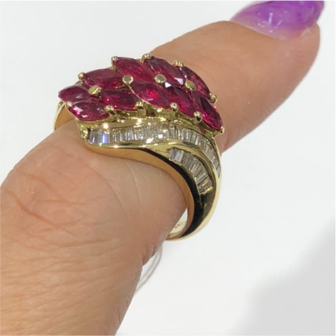 特価大人気 値下げ♡K18 ルビー ダイヤモンド リング 2.16ct 3Q4Od-m95762205311 高品質通販