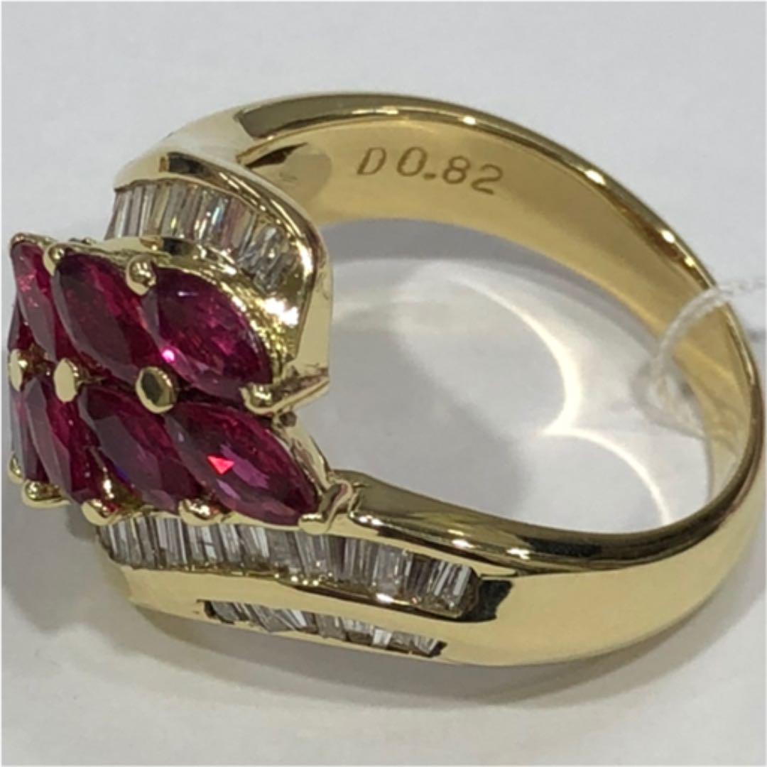 特価大人気 値下げ♡K18 ルビー ダイヤモンド リング 2.16ct 3Q4Od-m95762205311 高品質通販