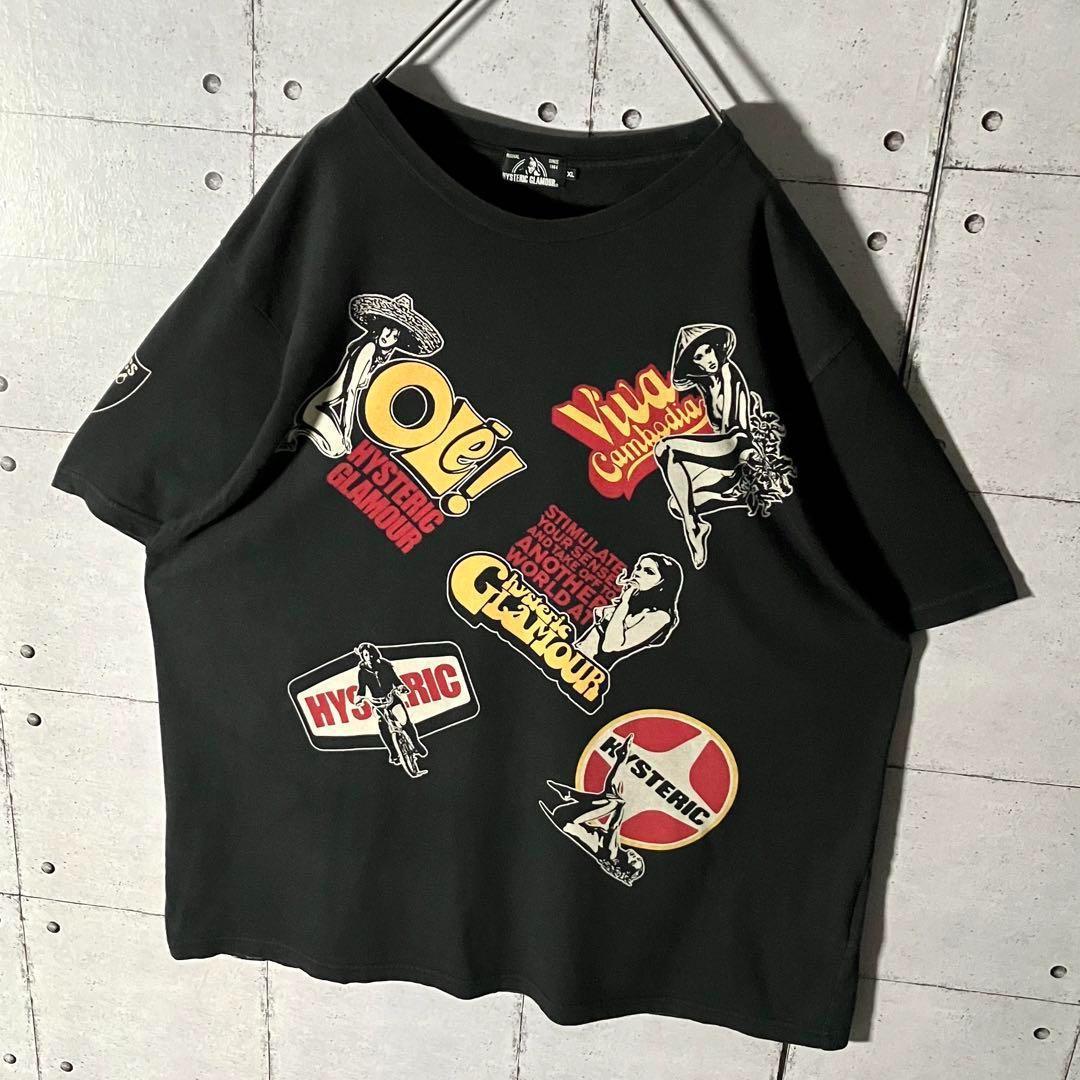 【入手困難】ヒステリックグラマー☆ヒスガール総柄Tシャツ希少サイズXL