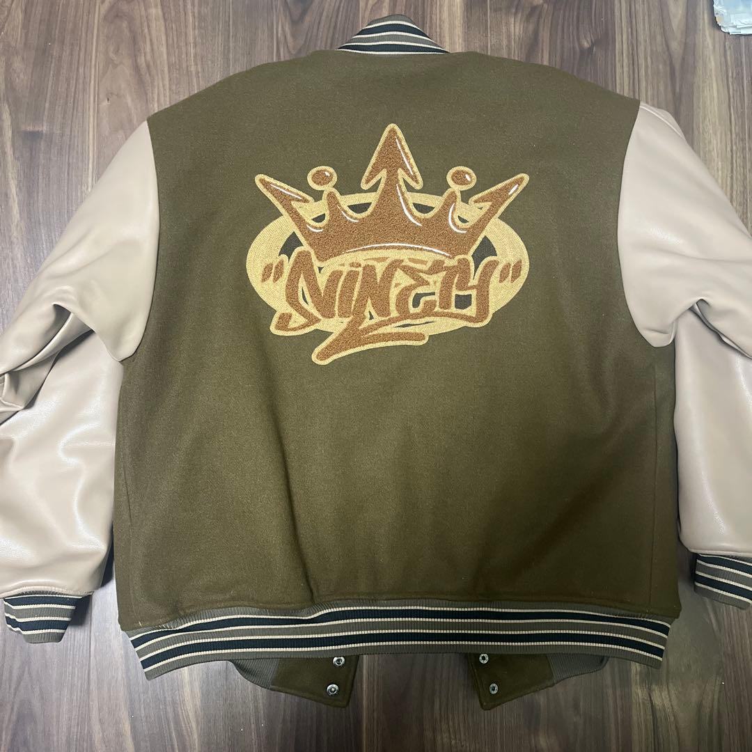 9090 King Logo Classic Stadium JacketL・9090