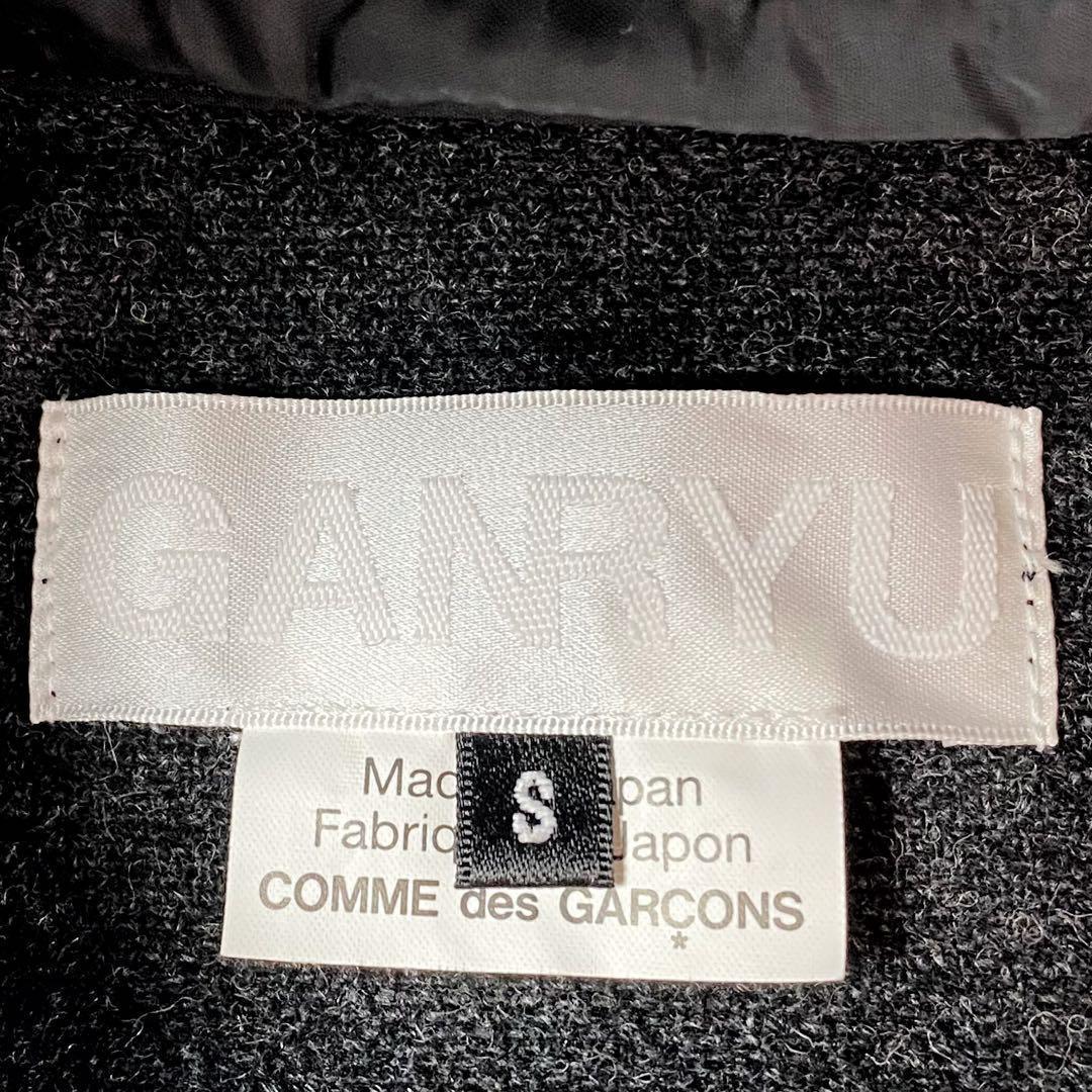 ガンリュウ　コムデギャルソン　チェック切り替えフーデッドシャツ ガンリュウ コムデギャルソン チェック切り替えフーデッドシャツ