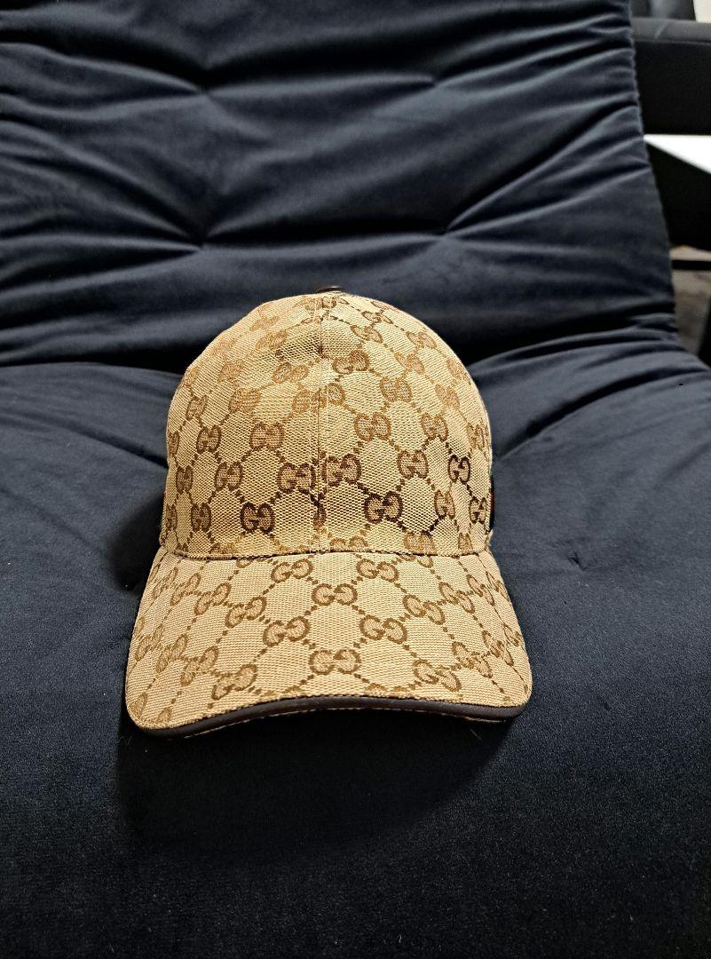 GUCCI GGパターン キャップ ベージュ Gucci GGパターン キャップ ベージュ - メルカリ