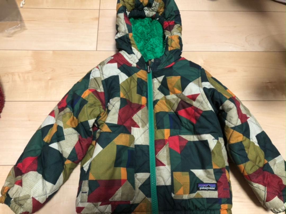 パタゴニア Patagonia キッズ ダウンジャケット ボア グリーン