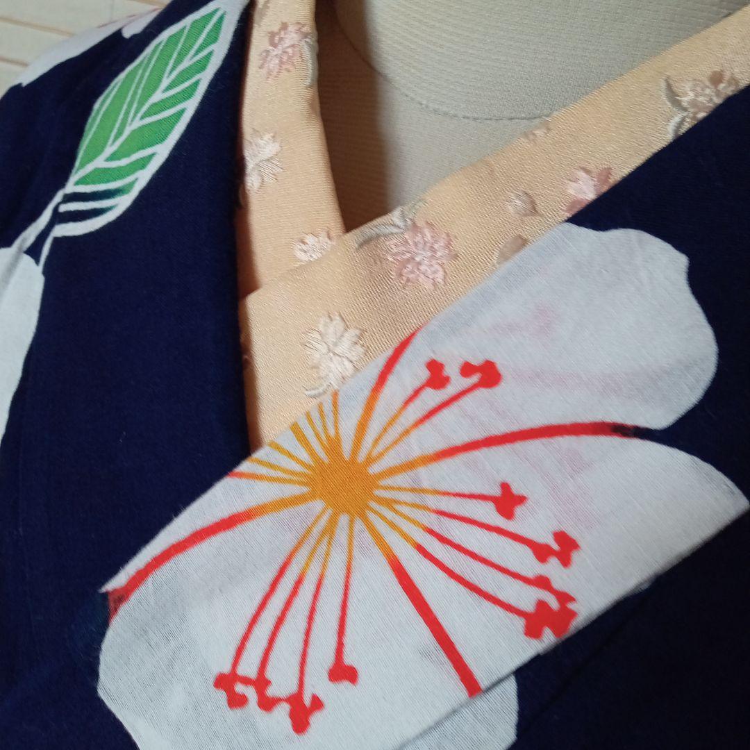 3718美品 手縫い 注染 本浴衣 - メルカリ