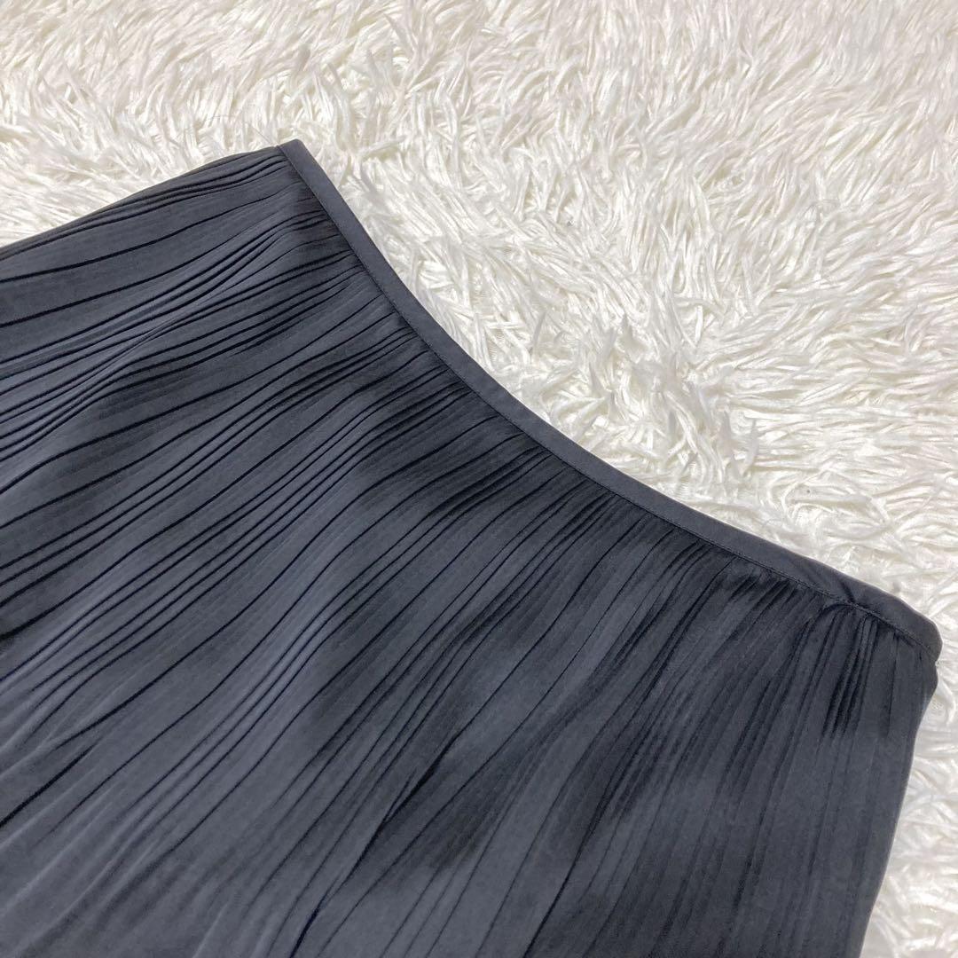 INDIVI ノーカラージャケット　ツイード　ラメ　プリーツスカート　卒業式　L