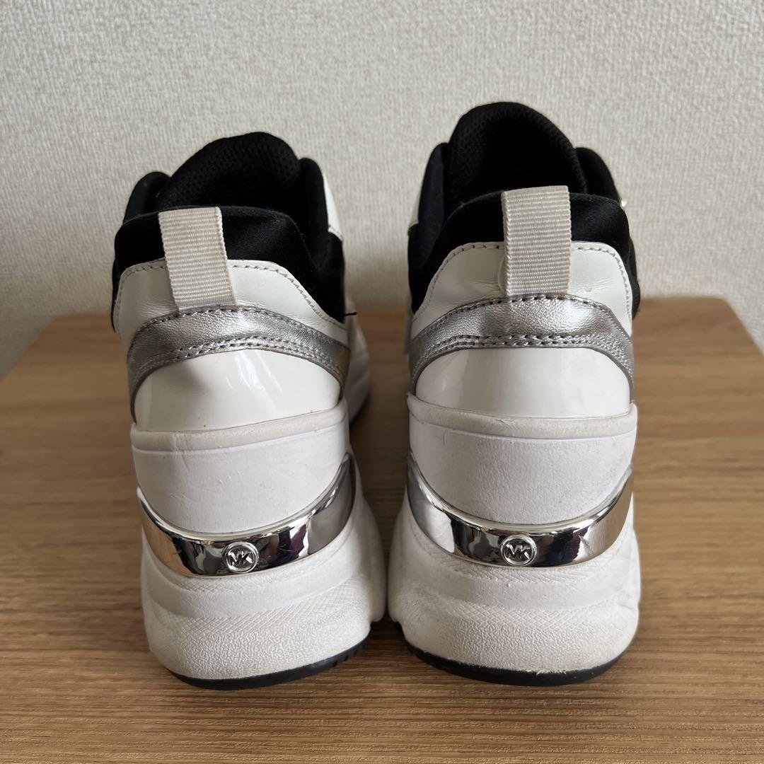 Michael Kors ホワイト ブラック スニーカー 23.5cm