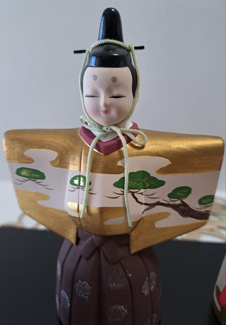 京の人形工房　豆雛　陶器　雛人形　立ち雛 京の人形工房 豆雛 陶器 雛人形 立ち雛