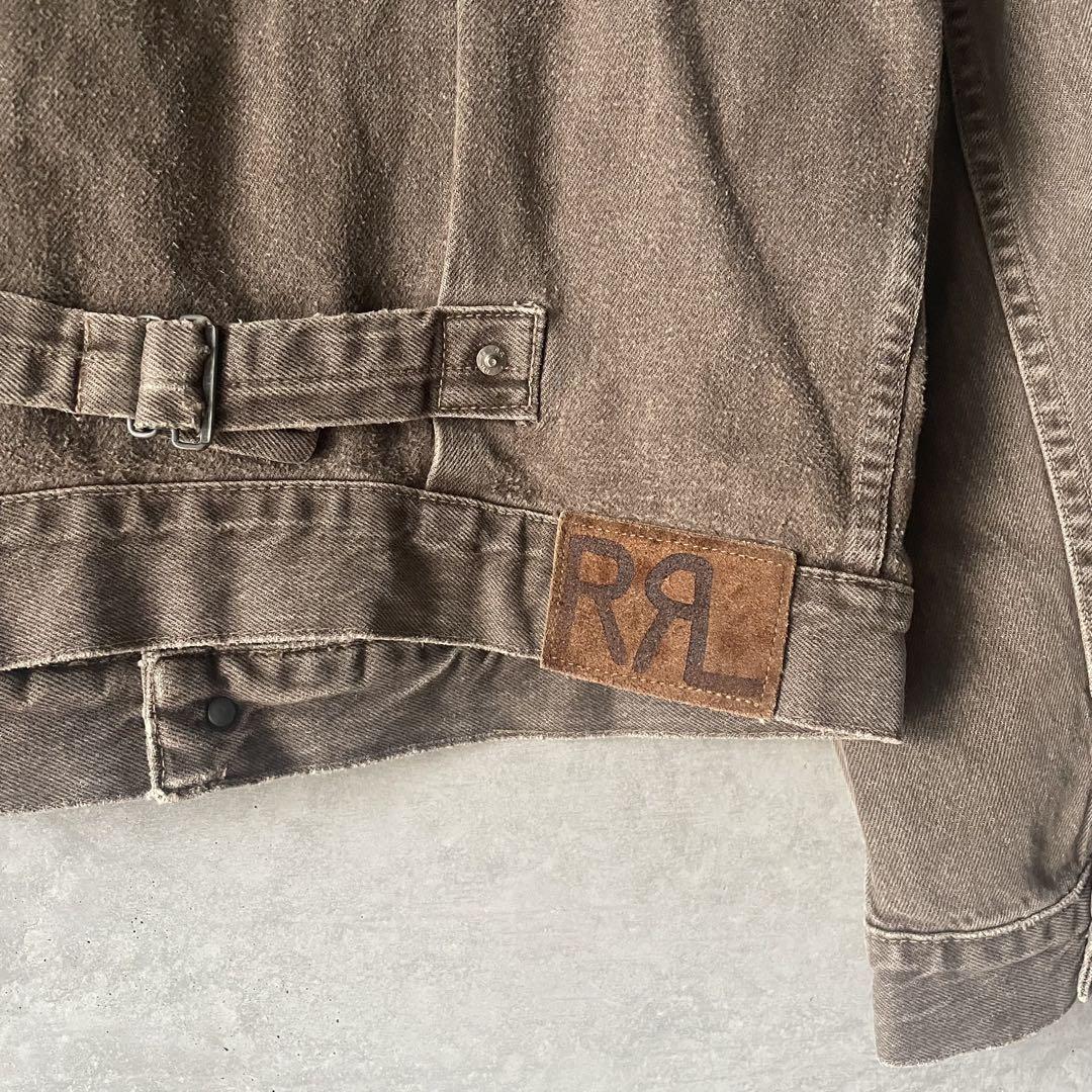 90s rrl デニムジャケット 2nd ブラウン サイズS 三ツ星 usa製