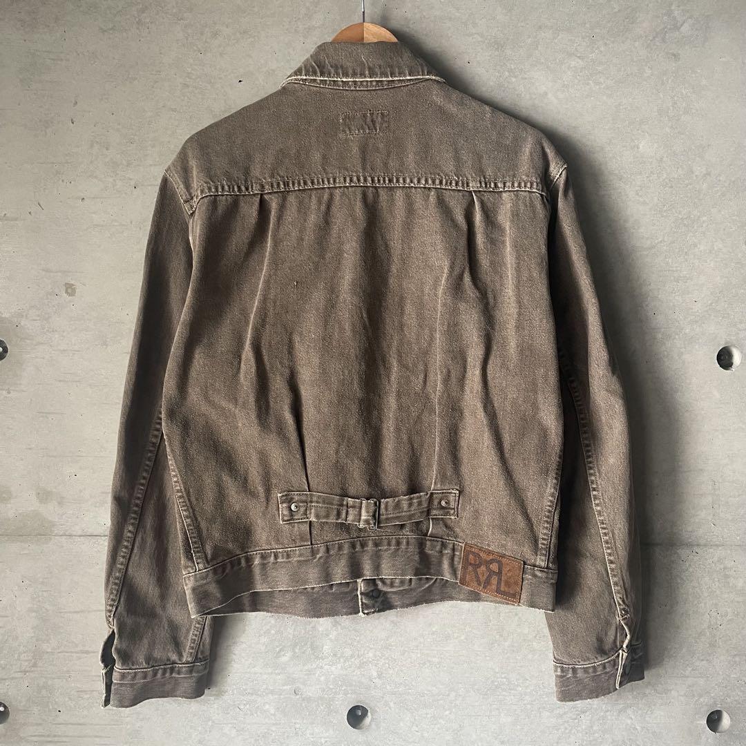 90s rrl デニムジャケット 2nd ブラウン サイズS 三ツ星 usa製