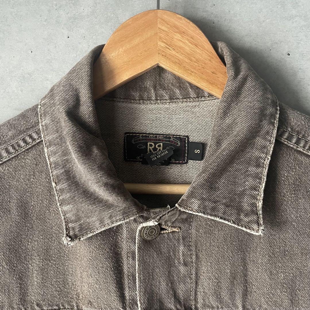90s rrl デニムジャケット 2nd ブラウン サイズS 三ツ星 usa製