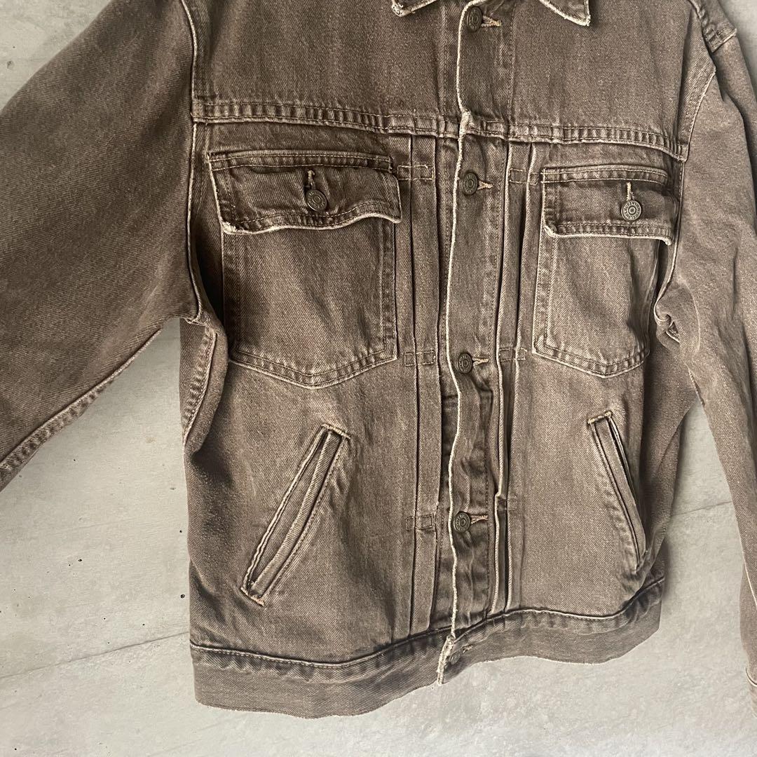 90s rrl デニムジャケット 2nd ブラウン サイズS 三ツ星 usa製