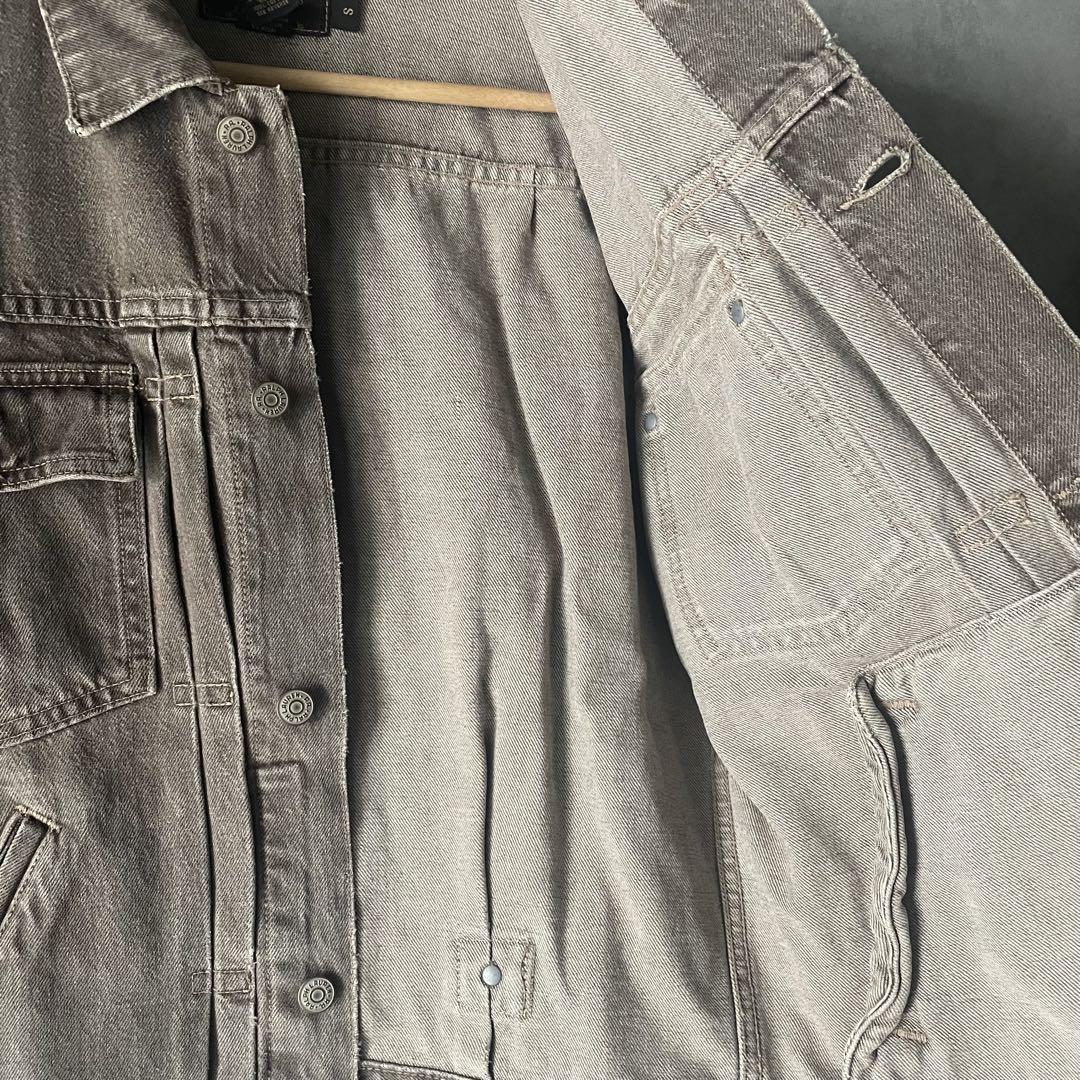 90s rrl デニムジャケット 2nd ブラウン サイズS 三ツ星 usa製