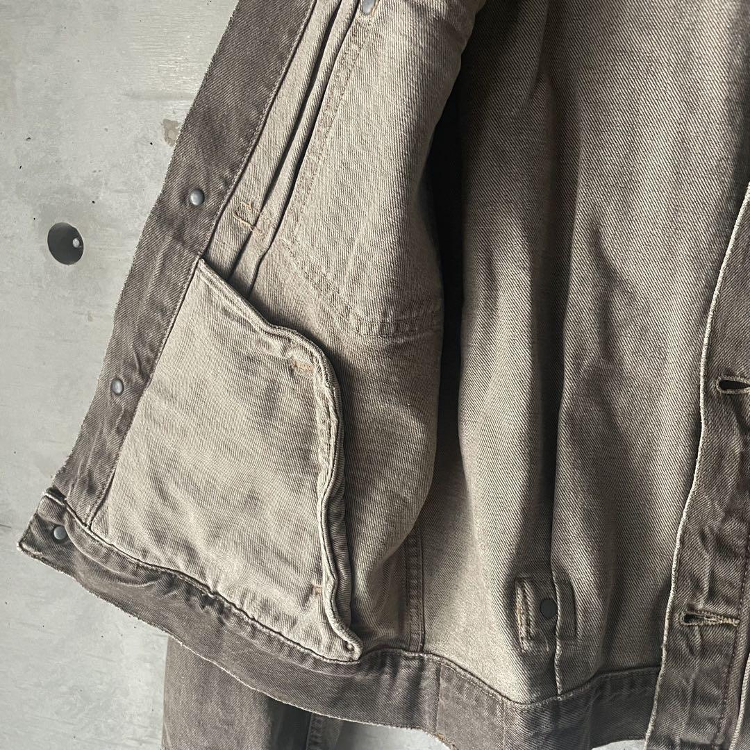 90s rrl デニムジャケット 2nd ブラウン サイズS 三ツ星 usa製