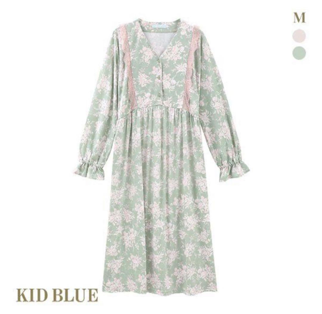 KID BLUE グリーン ネグリジェ Mサイズ