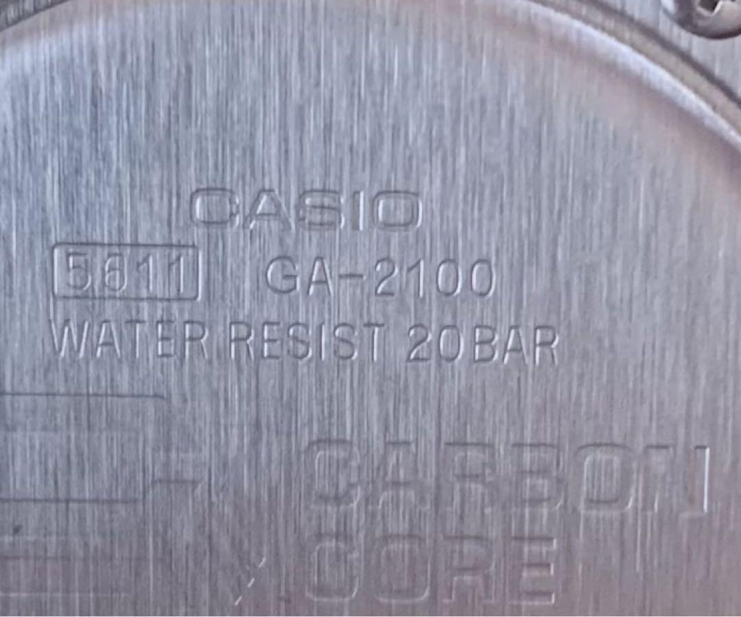 カシオ　Gショック　GA-2100-1A1JF