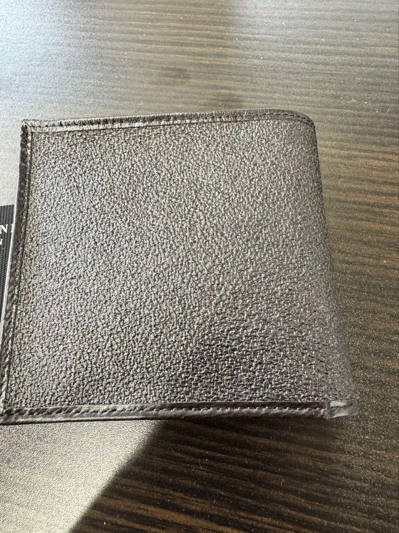 未使用　dunhill ダンヒル 折り財布 ロゴシルバー レザー BK