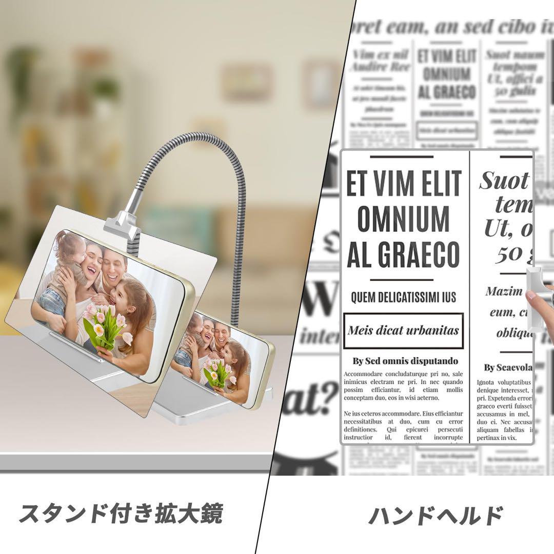 スタンド付き虫眼鏡25cmx14.5cm