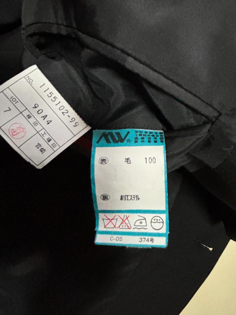 J603★新品同様 ダーバン黒ジャケット ブレザー男性用A4 冠婚葬祭フォーマル