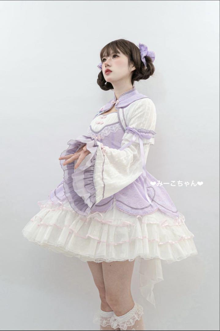 花瑶　フルセット　チャイナ　華ロリ　しゅくれどーる　ロリィタ　ロリータ　甘ロリ 花瑶 フルセット チャイナ 華ロリ しゅくれどーる ロリィタ