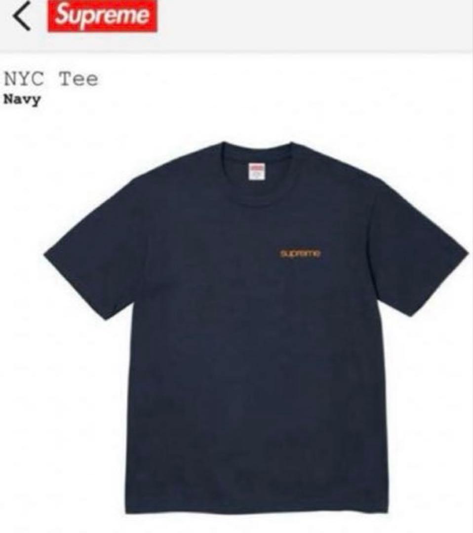 ◼️新品未使用◼️NYC◼️XＬ◼️NAVY◼️濃紺◼️supreme NYC Tee◼️