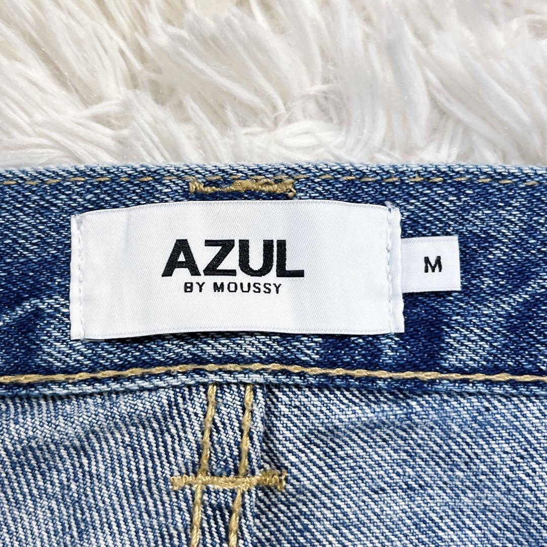 azul by moussy ハイウエストワイドデニム M