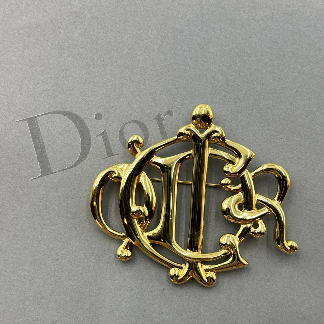 Dior ディオール 旧ロゴ エンブレム ヴィンテージ ブローチ