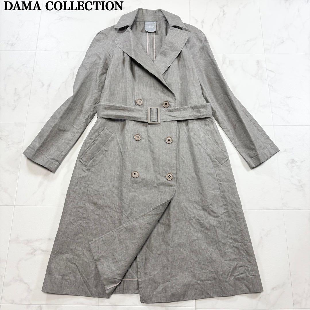 DAMA COLLECTION ダーマコレクション リネントレンチ 麻 M