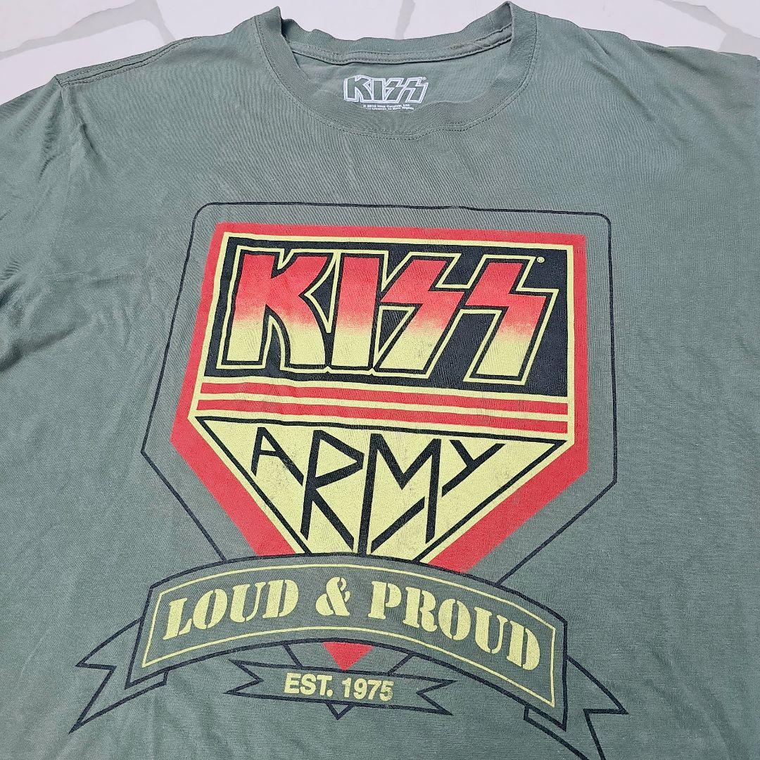 KISS キス　バンドTシャツ カーキ　XL
