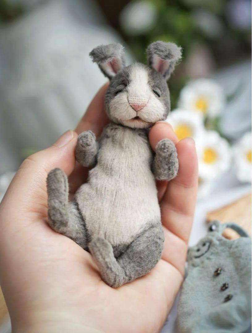 キャロット好きなラビット うさぎ アーティストベア ハンドメイド 海外作家様