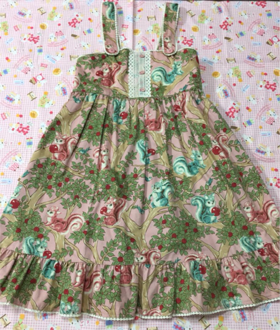 ♡シャーリーテンプル♡ リスプリントJSK ♡シャーリーテンプル♡ リスプリントJSK