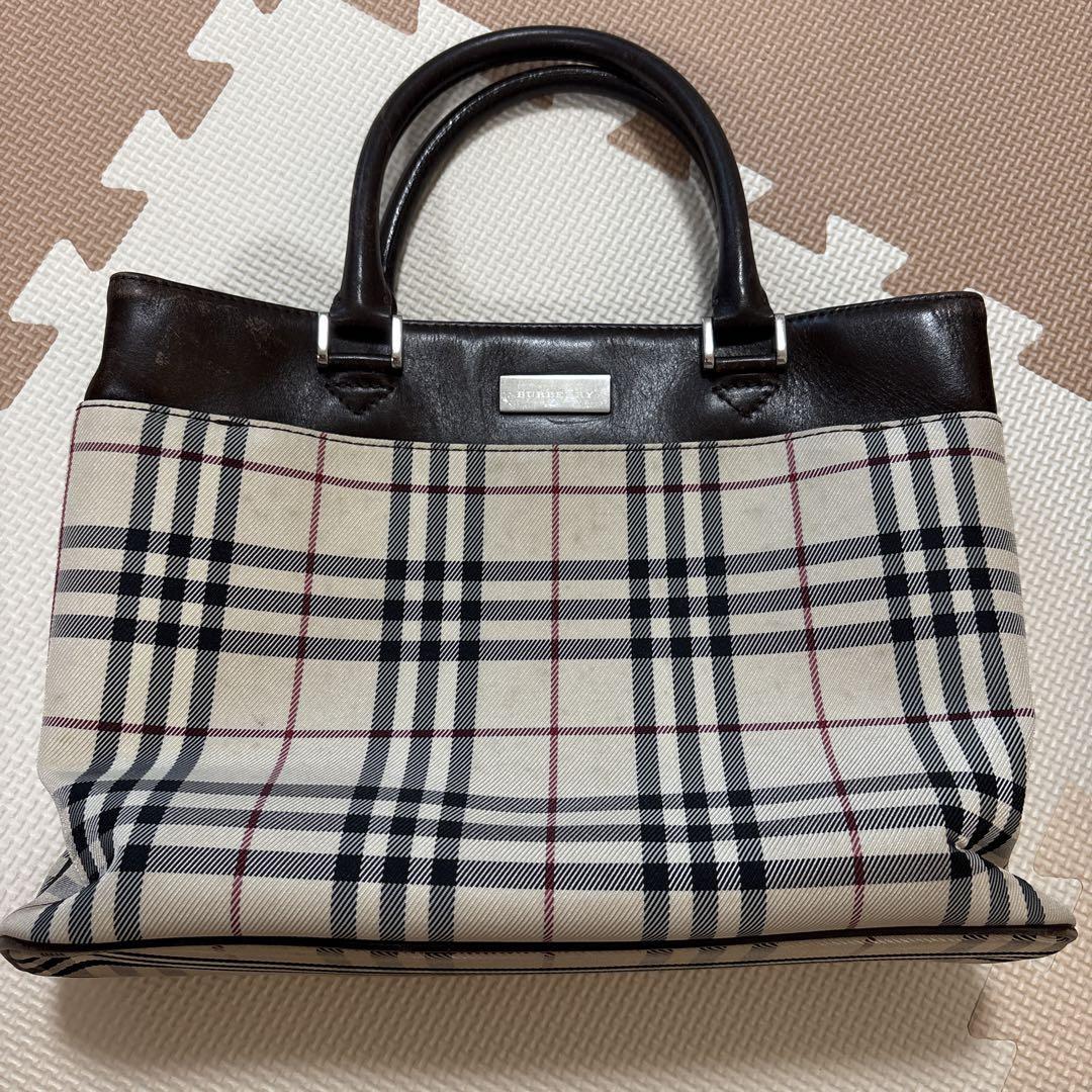 Burberry チェック柄 ハンドバッグ 美品