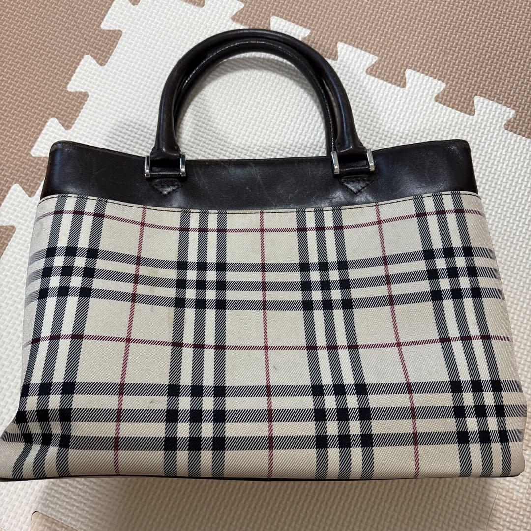 BURBERRY チェック柄 ハンドバッグ Burberry チェック柄 ハンドバッグ