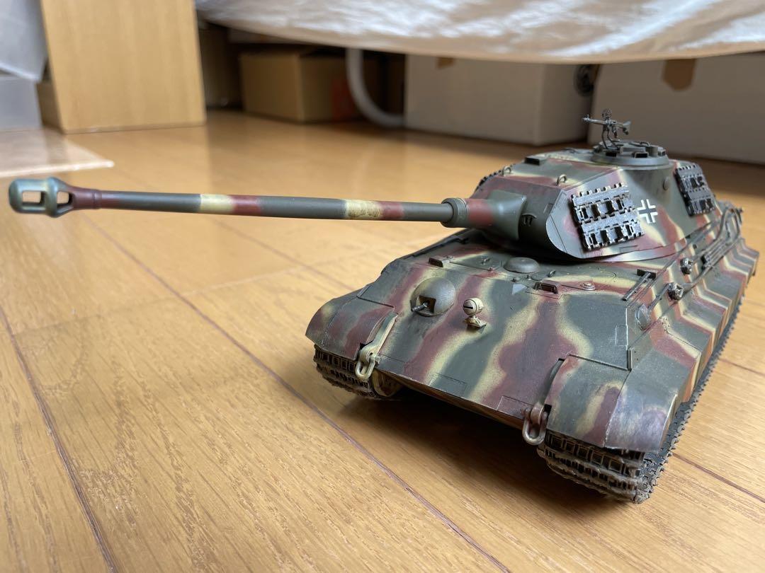 タミヤ1/35 ティーガーⅡ(ポルシェ砲塔) ドイツ陸軍 戦車プラモデル完成品