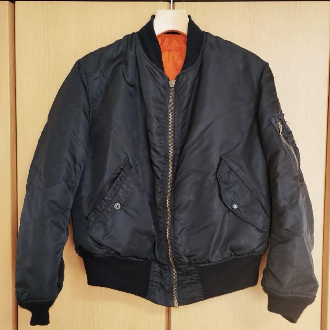 アルファ ALPHA ma-1 tall size L USA 希少 ビンテージ USA製ALPHAアルファMA-1フライトジャケットMヴィンテージ旧タグ