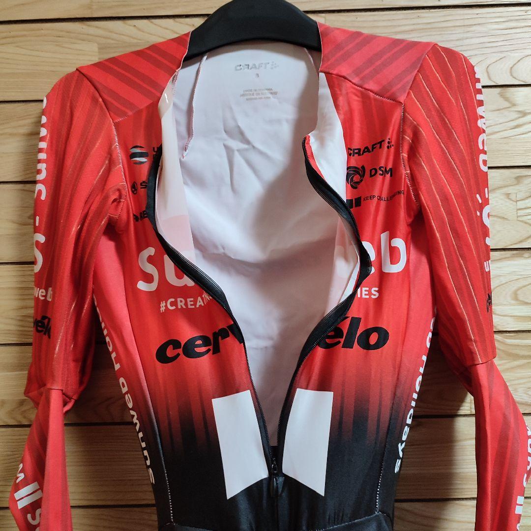 希少　支給品sunweb サンウェブ　長袖ワンピース　サイクルジャージ 希少 支給品sunweb サンウェブ 長袖ワンピース S サイクルジャージ