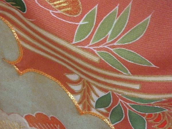 正絹 京友禅 色留袖 新品 仮絵羽 未仕立品